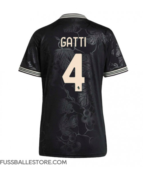 Günstige Juventus Federico Gatti #4 3rd trikot Damen 2025-26 Kurzarm Günstige Juventus Federico Gatti #4 3rd trikot Damen 2025-26 Kurzarm